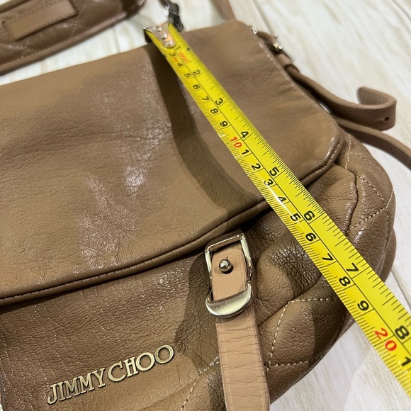 Jimmy Choo Beige Proenza Crossbody Purse Bag & Dust Bag - Picture 5 of 17